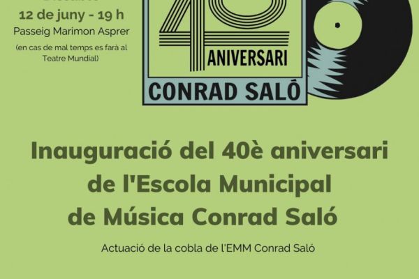L’Escola Municipal de Música Conrad Saló celebra el seu 40è aniversari