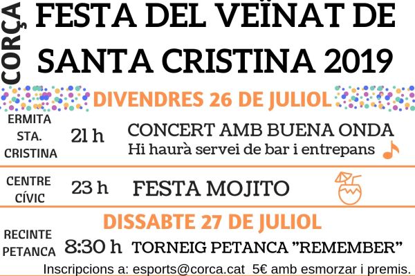 Festa del Veïnat de Santa Cristina 2019